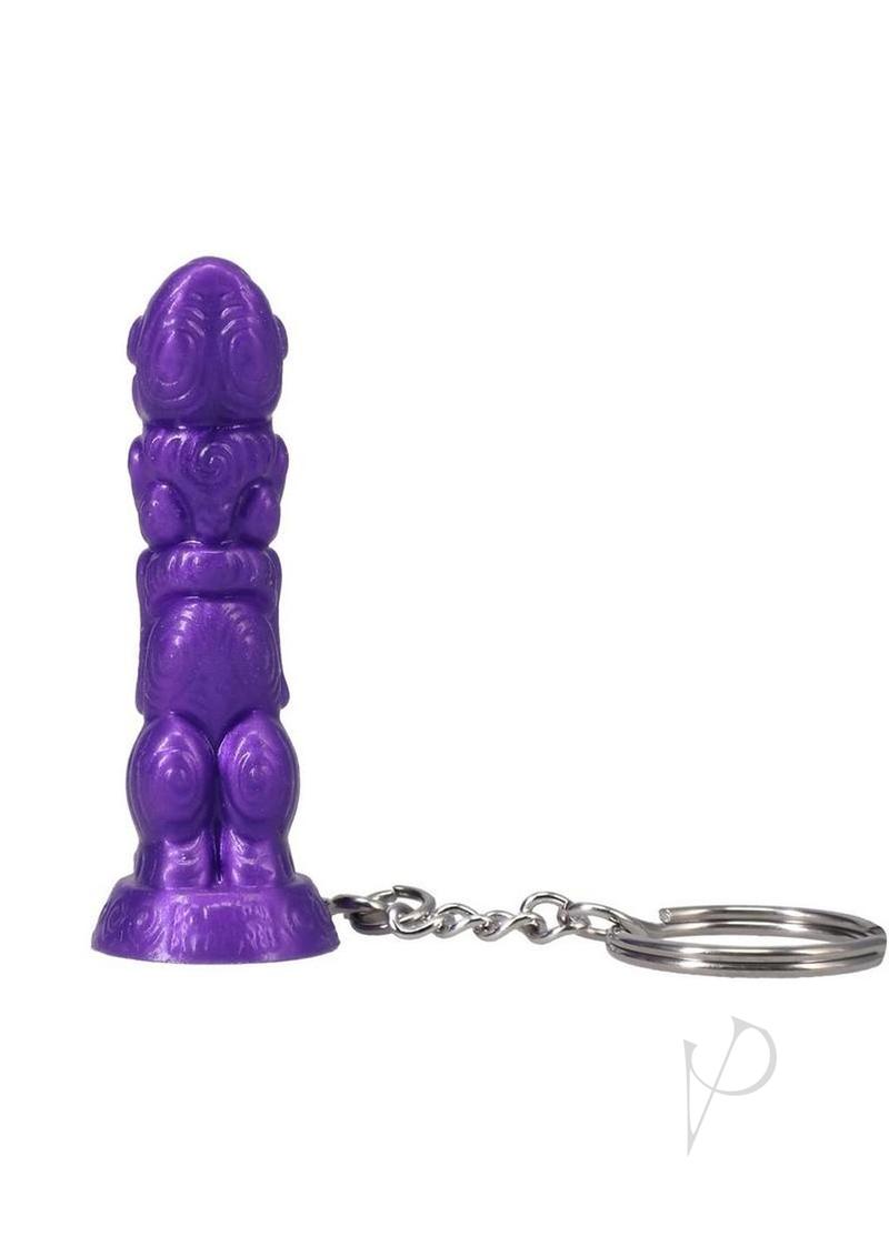 Polynesian Ti-Key Chains `Uhane `Ino Spirit Idol - Purple