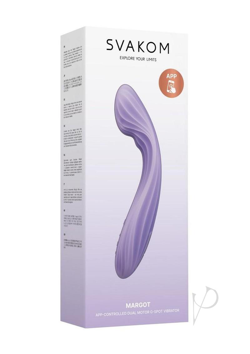 Svakom Margot Warming Rechargeable Silicone Dual Motor G-Spot Vibrator - Lavender