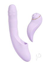 Svakom DuoGlow Rechargeable Silicone Dual Vibrator - Lavender/Gold
