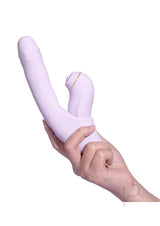 Svakom DuoGlow Rechargeable Silicone Dual Vibrator - Lavender/Gold