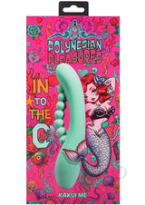 Polynesian Pleasures Into The C Kakui Me Rechargeable Silicone Vibrator with Clitoral Stimulator - Green