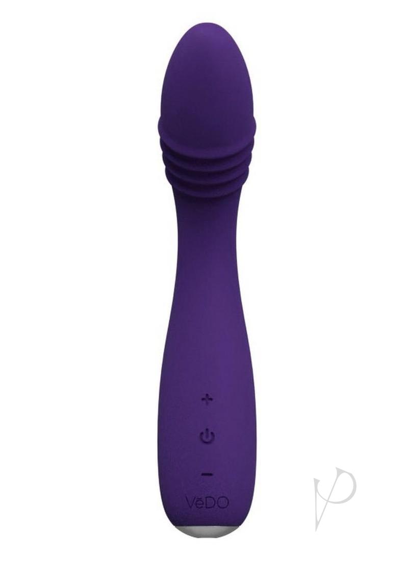 VeDo OHNI Rechargeable Silicone G-Spot Thrusting Vibrator - Purple