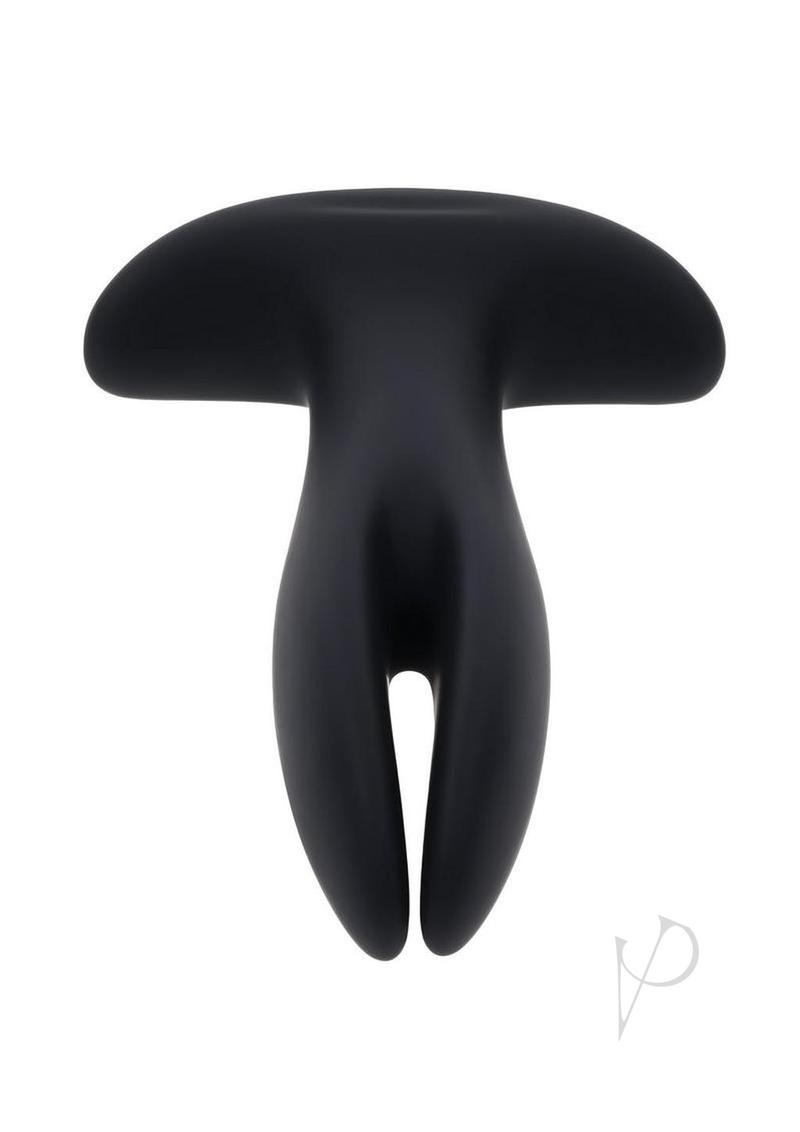 Gender X Spread The Love Rechargeable Silicone Vibrating Anal Plug with Remote Control - Black