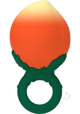 Fruity Booty Peach Fuzz Mini Vibrator - Orange/Green