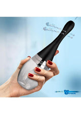Cleanstream Automatic Rechargeable Silicone Bulb with 5 Jet Nozzle - Black/Clear