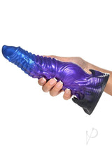 Creature Cocks Diabolos Thrusting and Vibrating Rechargeable Silicone Dildo with Remote Control - Purple/Black