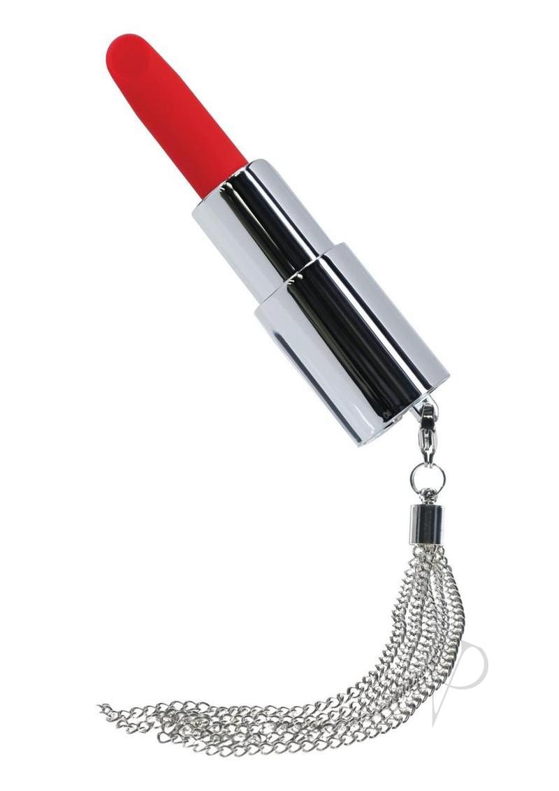 Loveline Angel Lipstick Rechargeable Silicone Vibrator - Clear