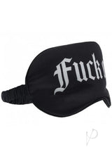 Ouch! Fuck Off Printed Satin Mask - Black