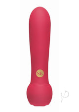 Secret Kisses Rosegasm Lush Bliss Rechargeable Silicone Bullet Vibrator - Red