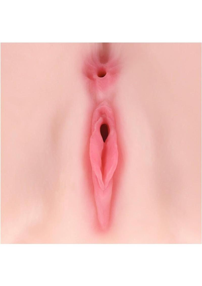 Xkin Bree Knox Dual Entry Bodyforms Masturbator - Pussy/Ass - Vanilla