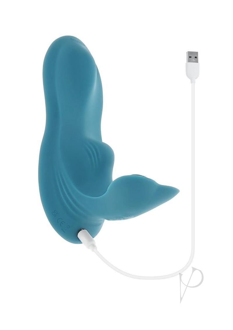 Bump N Grind Rechargeable Silicone Triple Bump Grinding Pad - Blue