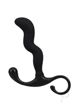 OptiMALE Zig Zag Silicone Prostate Massager - Black