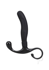 OptiMALE Smooth Silicone Prostate Massager - Black