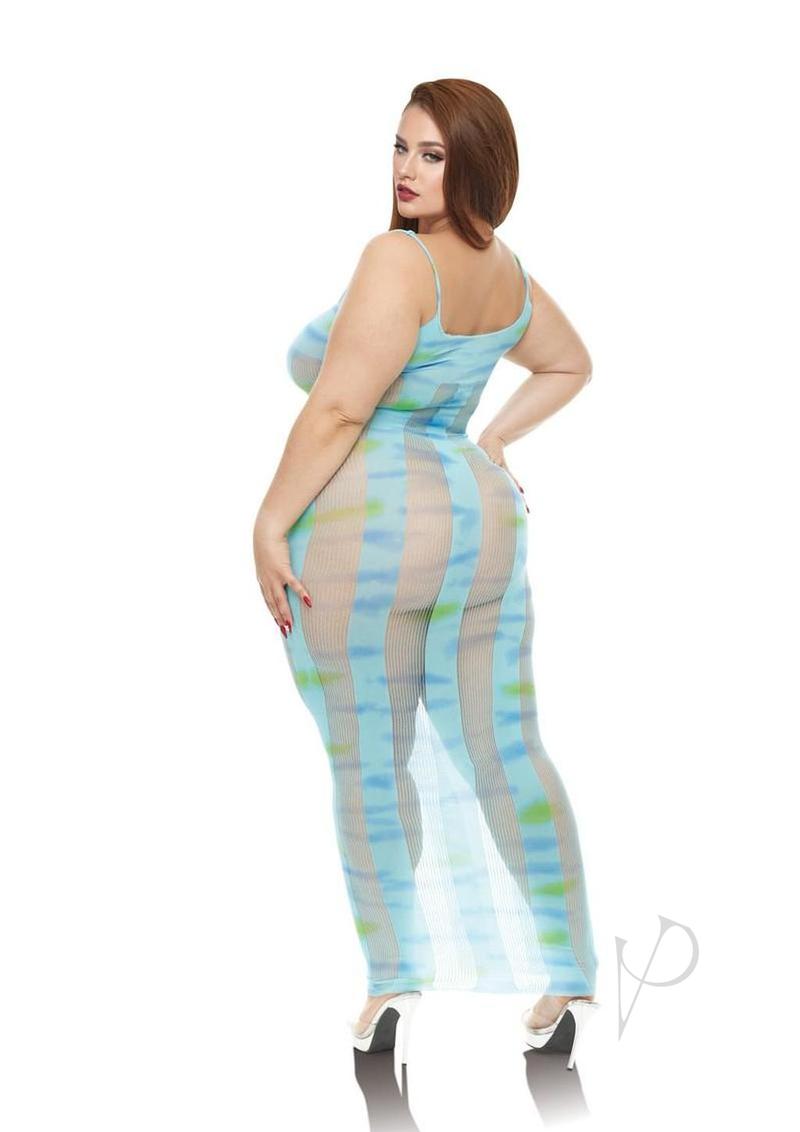 Lapdance Lingerie Blue Horizon Maxi Dress - Queen Size