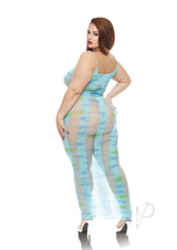 Lapdance Lingerie Blue Horizon Maxi Dress - Queen Size