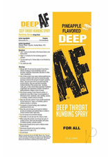 Deep AF Deep Throat Numbing Spray 1oz - Pineapple