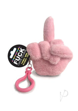 Fucks to Give Twirly Bird Plushy Keychain Charm - Pink