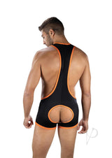Envy Menswear Flex Open Back Singlet - OS - Black
