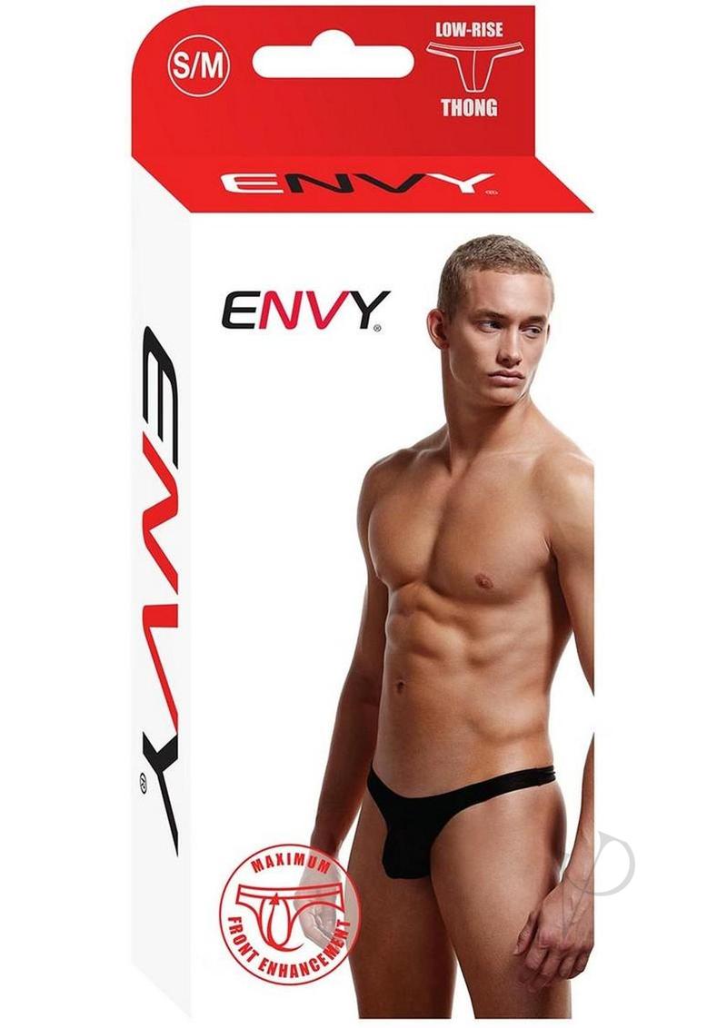 Envy Menswear Low Rise Thong - Small/Medium - Black