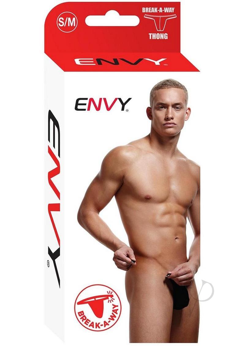 Envy Menswear Breakaway Thong - Medium/Large - Black