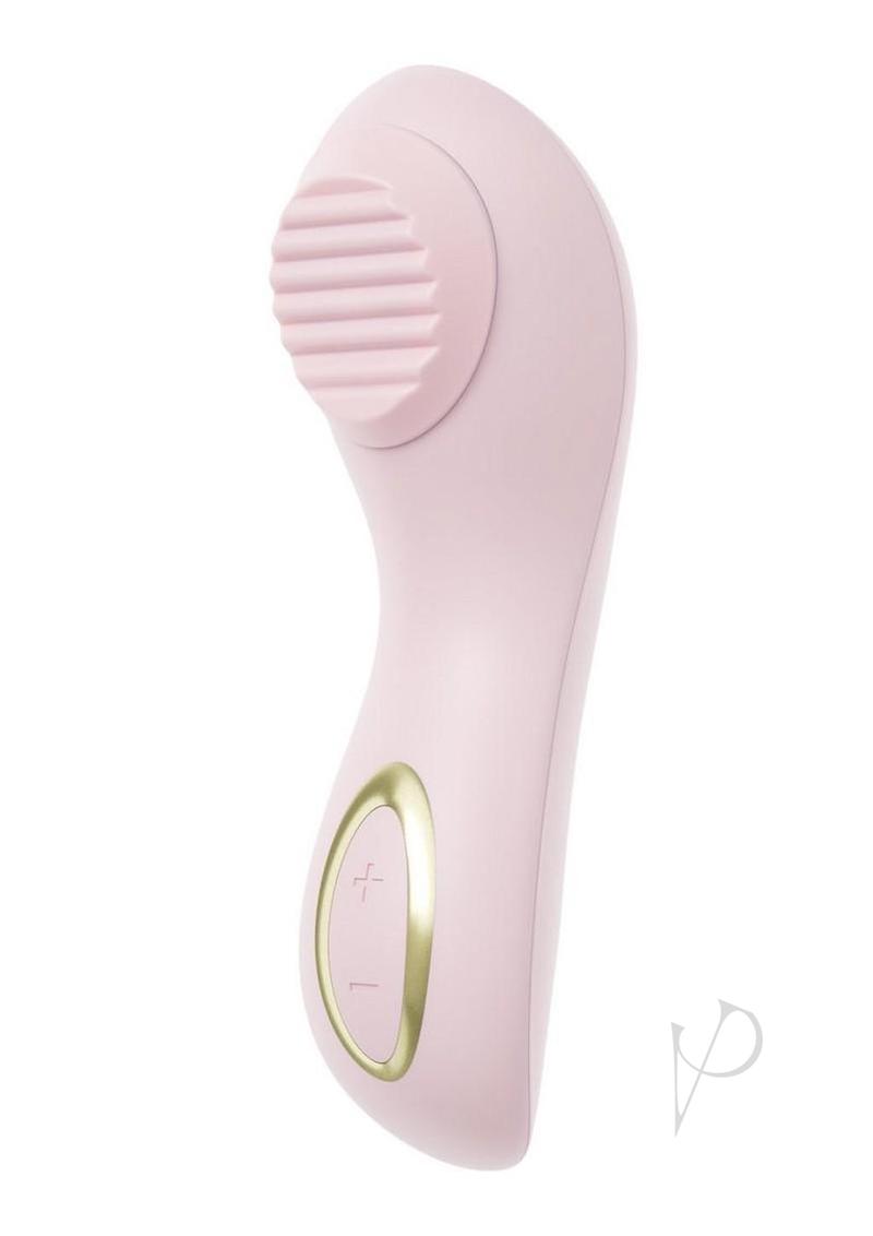 Delice Dahlia Rechargeable Silicone Stimulating Personal Massager - Pink