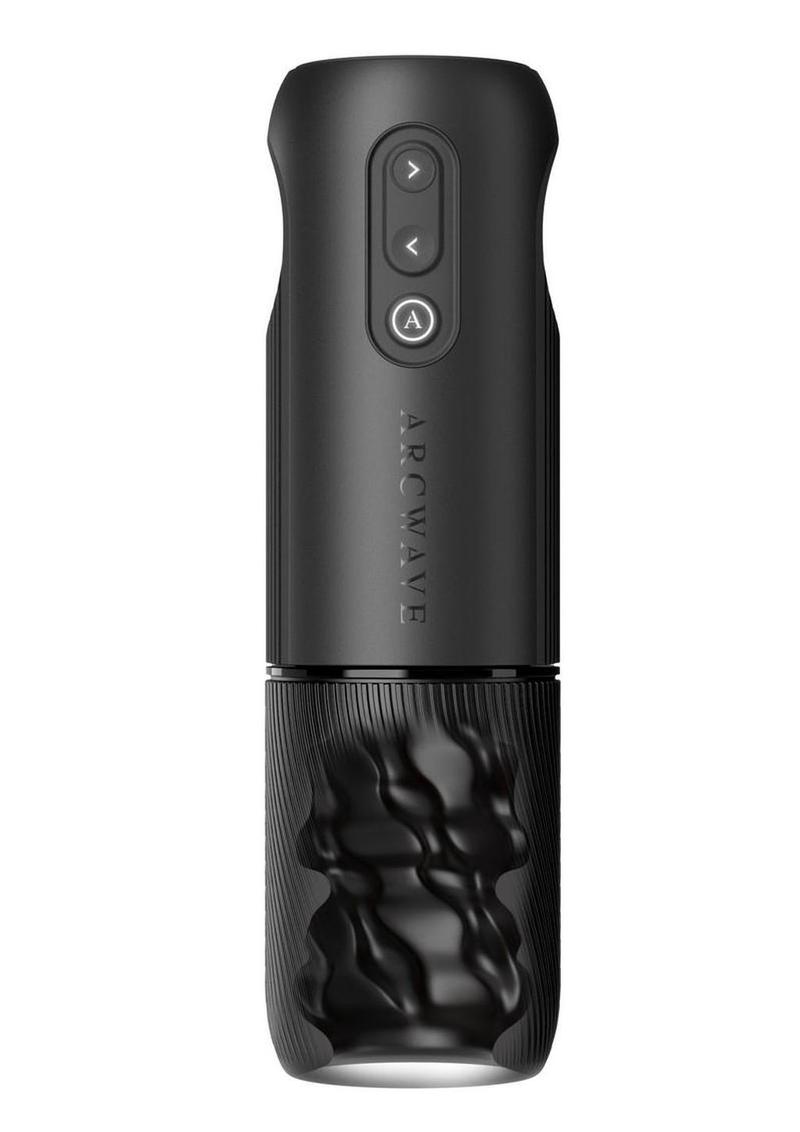 Arcwave Orbit Rechargeable Silicone Rotating Stroker - Black