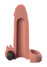 Fantasy X-Tensions Vibrating Real Feel Extension with Rechargeable Bullet 2in - Vanilla