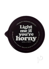 Kama Sutra Naughty Notes LIGHT ME IF YOU`RE HORNY 2oz Massage Candle with Pour Spout Tin
