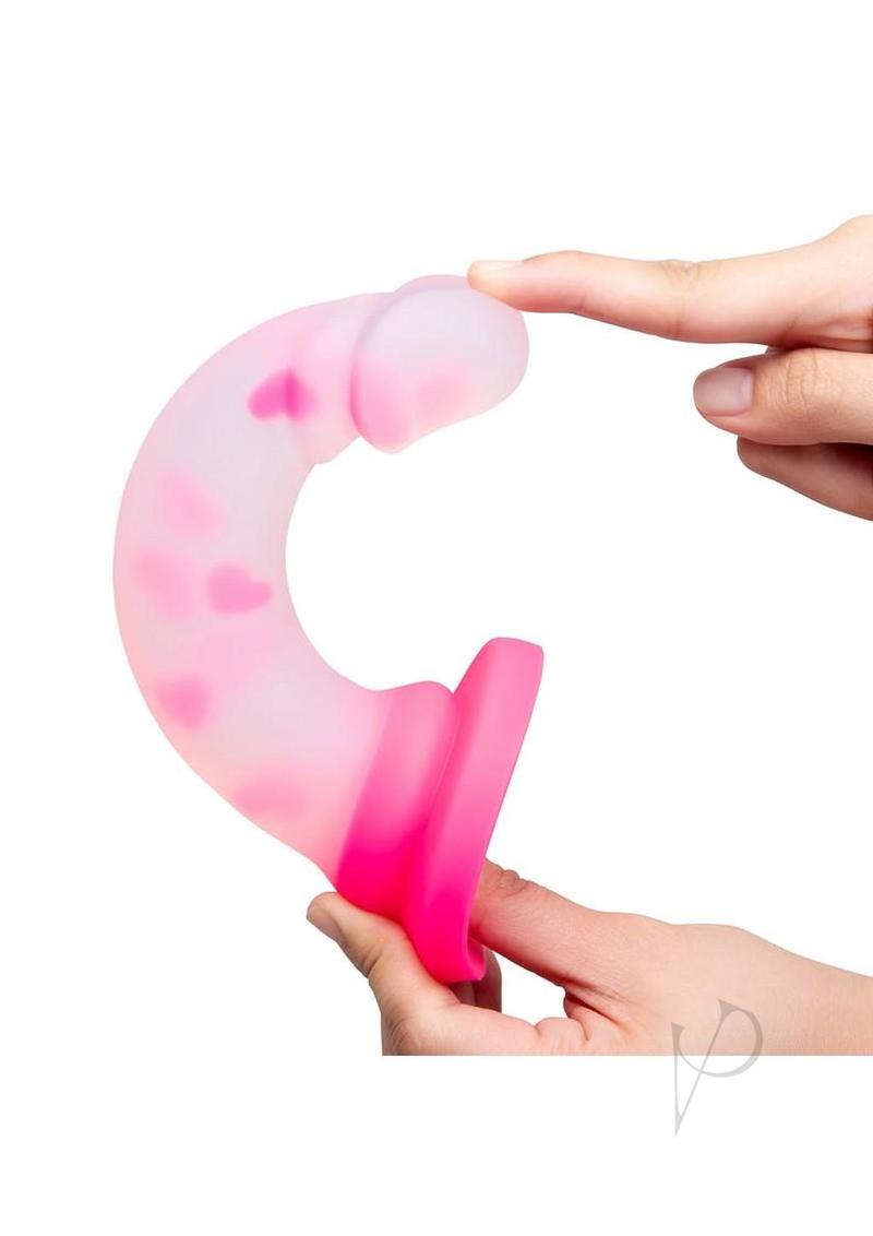 Together Heartfloat Bliss Silicone Dildo 6in - Clear/Pink