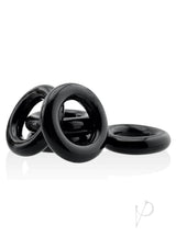 Hunkyjunk Jacker 5 Stack Super-Strong Cockrings (5 Pack) - Black