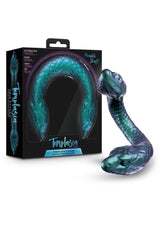 Temptasia Twin Python Silicone Double-Ended Dildo - Green/Blue