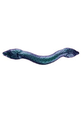 Temptasia Twin Python Silicone Double-Ended Dildo - Green/Blue