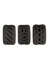 Super Stretchy Stroker Silicone Cock Rings (3 Piece) - Black
