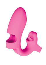 Desire Rechargeable Silicone Finger Massager - Pink