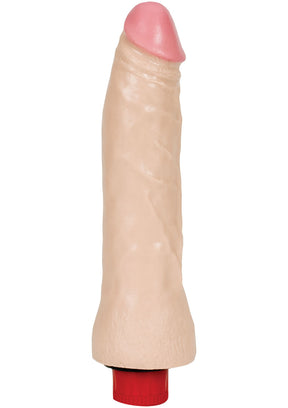 The Naturals Thin Vibrating Dildo 7in - Vanilla