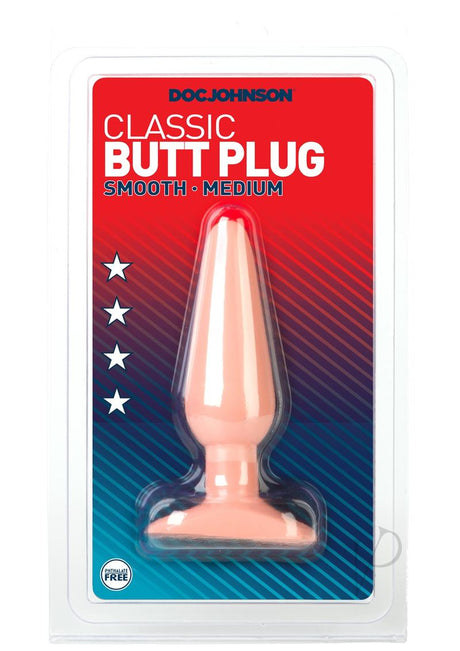 Doc Johnson Classic Butt Plug - Medium - Vanilla