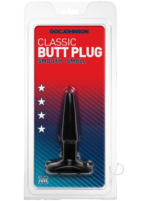 Doc Johnson Classic Butt Plug - Small - Black