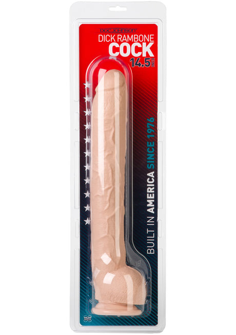 Dick Rambone Dildo 17in - Vanilla