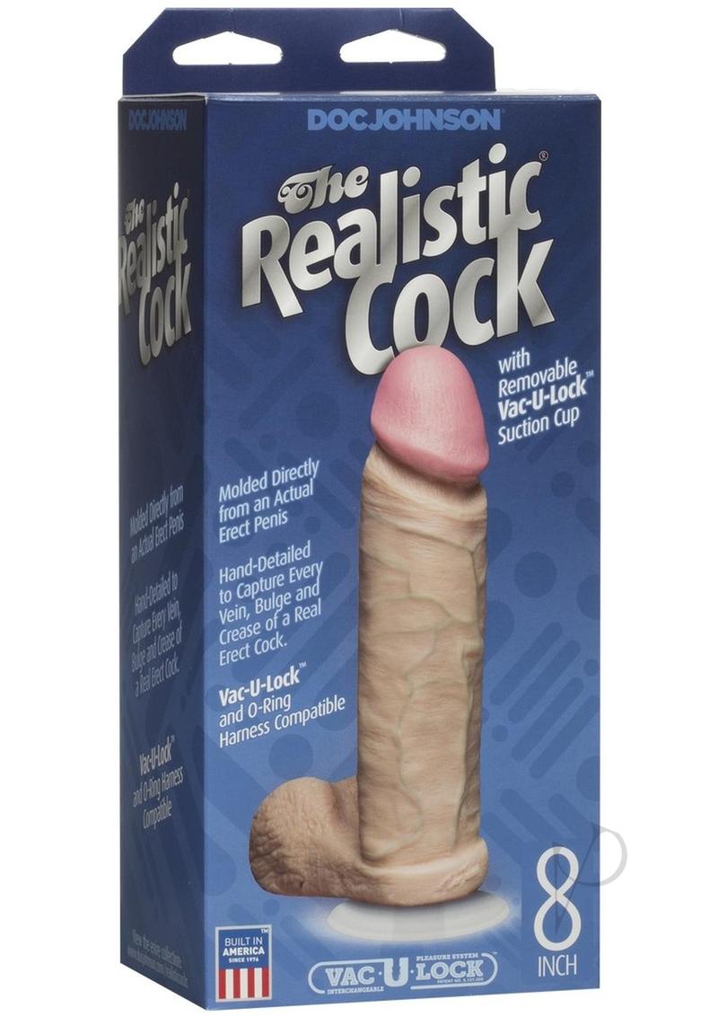 The Realistic Cock Dildo 8in - Vanilla