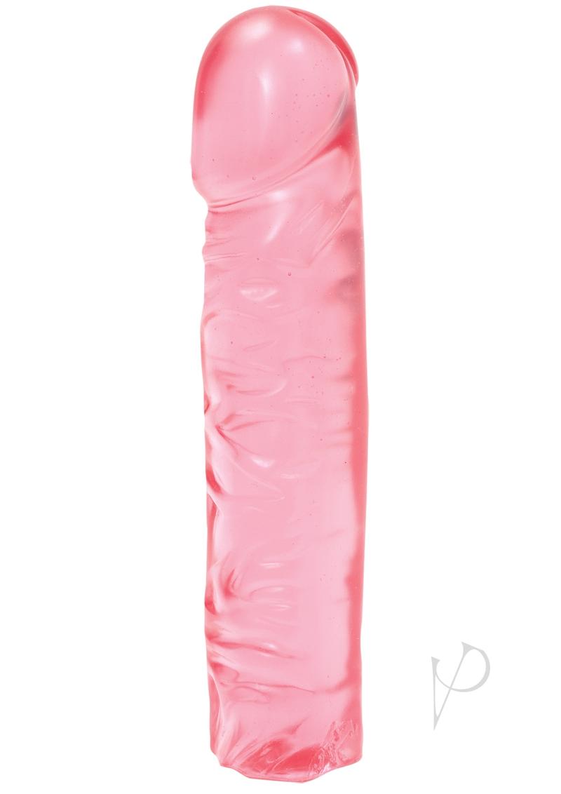 Crystal Jellies Classic Dildo 8in - Pink