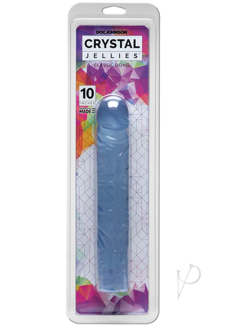 Crystal Jellies Classic Dildo 10in - Clear