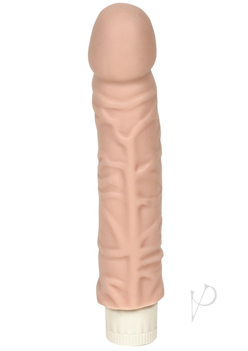 Quivering Cock Vibrating Dildo 8in - Vanilla