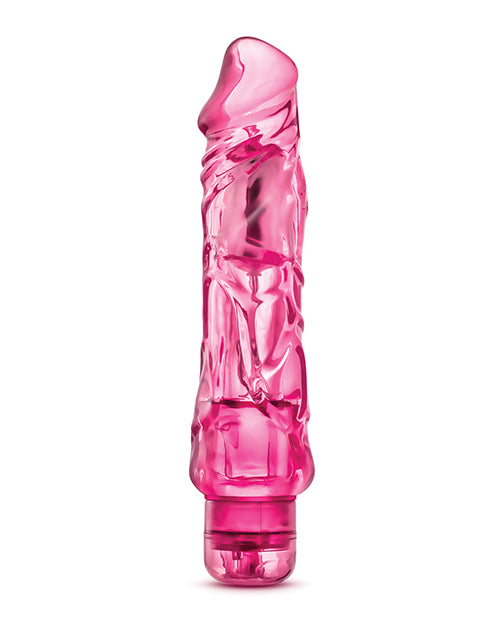 Naturally Yours Wild Ride Vibrating Dildo 9in - Pink