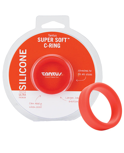 Tantus 1.5" Supersoft C Ring - Crimson