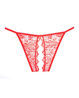 Adore Lace Enchanted Belle Panty Red O/S