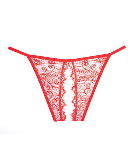 Adore Lace Enchanted Belle Panty Red O/S