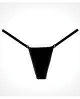 Adore Between the Cheats Velvet Panty Black O/S