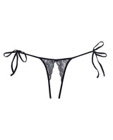 Adore Sugar Tie Side Open Lace Panty Black O/S