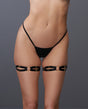 Adore Come With Me Leg Garters Black O/S