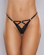 Adore Do Not Disturb Lace Thong Black O/S